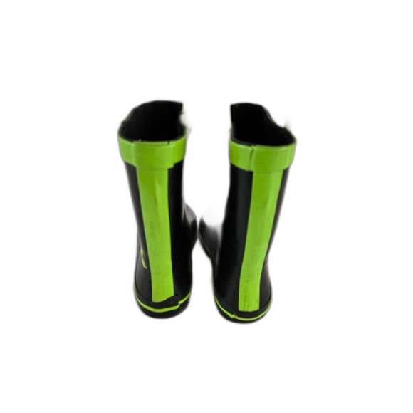 TMNT Teenage Mutant Ninja Turtles Rainboots Kids 11/12 Green Slip-On Unisex - Picture 4 of 7